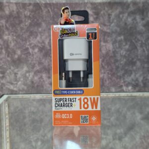 Commy AD-E0006 Fast Charger 18W USB-A (QC3.0) USB-C